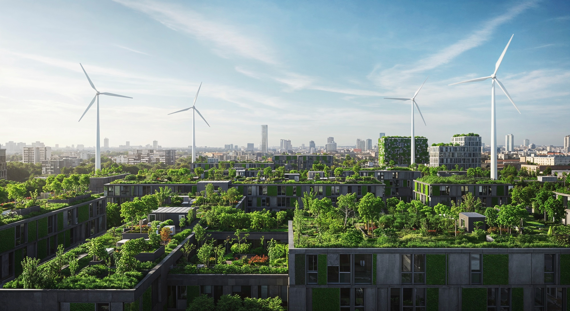 Renewable infrastructure within a natural landscape